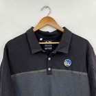 Golden State Warriors Adidas Polo Shirt Men s 2xl Black Nba Basketball Climacool