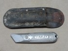 Vtg Stanley No 199 Fixed Blade Utility Knife Box Cutter Usa Aluminum W  Sheath