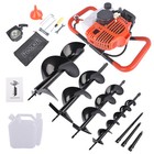 63cc Gas Power Post Hole Digger Earth Auger Borer Fence Ground Drill   Bit