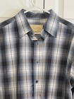 Vintage Scully Shirt Mens M  Western Cowboy Band Collar Stripe Button Up 90s
