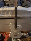 White Squier By Fender Stratocaster Electric Guitar White 6-string W  Case