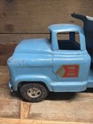 Rare Vintage Buddy L  Sand And Stone Gmc 550 Dump Truck Blue Pressed Steel Toy