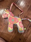Vintage Children Purse Sassy Pet Saks By Douglas Colorful Floral Pony Horse