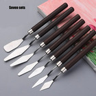 7pcs Stainless Steel Painting Scraper Set Oil Gouache Acrylic Art Palette Knives