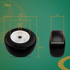 2x 13x6 50-6 Front Flat Free Tire Wheel Set W  Bearing For Zero-turn Lawn Mower
