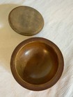 Vintage Turned Wood Treen Lidded Box Primitive Trinket Tobacco Spice 5   