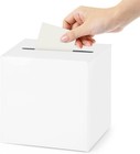 White Card Box Wedding Favors Post Box Cardboard Receiving Money Box Holder F   