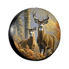 Rv Spare Tire Covers For 15 Inch  tire Diameter 70-75cm 27 5-29 5in  Two Deer