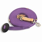  35  Flat Cotton Web Lunge Line With Bolt Snap   Rubber Stop  35   Lavender  