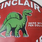 Vintage Sinclair Gasoline Porcelain Sign - Gas Motor Oil Pump Sign