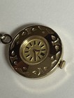 Vintage Caravelle Pendant Watch Gold Tone Chain Necklace Swiss Working