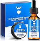  Beard Growth Oil   Beard Balm 2x Concentration