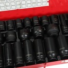 35pcs 1 2 Inch Drive Deep Impact Socket Tool Set Metric Garage Workshop Tools
