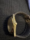 Vintage Sharp 277093 Men   s Gold Tone Day Date Quartz Wristwatch