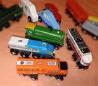 Thomas Brio Compatible Wooden Railway Train Track Engine Cargo Cars Lot 27