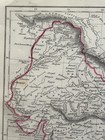 1829 Hindustan India Original Antique Hand Coloured Map By Sidney Hall