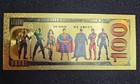Christopher Reeves Superman 24k Gold Foil Plated Banknote 