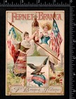 1800s  best Bitters Known  Fernet Branca Statue Of Liberty Eagle Trade Card J us