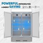 Commercial 2-glass Door Refrigerator 17 1 Cuft Etl