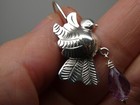Love Bird Taxco Mexico Sterling 925   Amethyst  Frida Kahlo Style Earrings