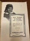 Antique 1917 Heminway Tatting   Crochet Pattern Booklet New Designs Series No 