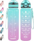 Stylish Leakproof Water Bottle 32 Oz With Carrying Strap   Inspirational Quotes