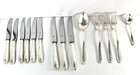 Homag 90 Silverplated Flatware Set Vintage Monogram K Serving Pieces