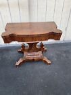 65850  Rare Antique Empire Flip Top Game Table