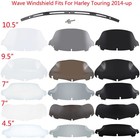 4 5  7  9  10  Motor Wave Windshield Fit For Harley Touring Street Glide 14-2024