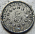 1883 5c Shield Nickel  Attractive Circulated Example 