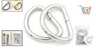 1-inch Non-welded D-rings - Essential 100-pack For Diverse Crafting Uses