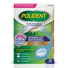 Polident Overnight Whitening Dental Cleanser Tablets 90 Count Antibacterial