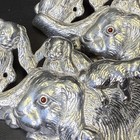 Vintage Arthur Court 1994 Aluminum Bunny Rabbit - Carnelian Gemstone Eye