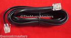 Black 15  Ft Telephone Modular Line Cord Phone Cable Extension Wire Rj11 Vwltw