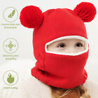 Cute Baby Toddler Kids Winter Beanie Warm Hat Hooded Scarf Earflap Knitted Cap