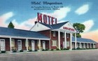Motel Morgantown Morgantown Hotel Pennsylvania Vintage Linen Post Card 