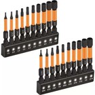 20pcs Hex Head Allen Wrench Drill Bit Set   Metric   Sae   Upgraded 1 4 