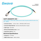 2 92mm Male To Gppo mini-smp  Female Cable   Rg-405ss Flexible Coax   Dc-40ghz