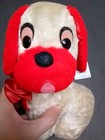 Valentine Rare Vintage Plush Stuffed Animal Dog Be My Shredded Cellulose Ny Red