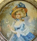 One Of A Kind Antique Napoleon Iii Era French Hand Painted Silver Snuff Box