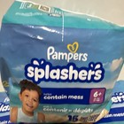  3  Pampers Splashers Swim Diapers Size 6  35  Lbs Disposable 15 Count Brand New