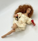 1 12 Artisan Porcelain Dollhouse Miniature Doll Woman Reclining Enjoying Wine