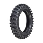 3 00-10 Dirt Bike Tire With Qd015 Knobby Tread And Angled Valve Stem Inner Tube
