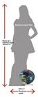 Natalie Portman  white Dress  Life Size Cutout