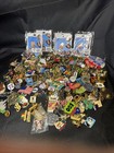 4 8 Lb Lot Pins  Buttons  Lapels Advertising Sports Tv  Holiday Vintage To New