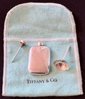 Tiffany   Co  Sterling   925  Perfume Flask  Funnel  And Pouch