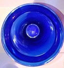      Large Hand Blown Cobalt Blue Glass Vase  1 Foot By 6 Inch Circumference
