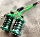 1 25  8-32 Tattoo Machine 7 5 Wrap Green Washers With Clear Shrink   Lime Wire