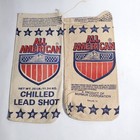 Lot Of 2 All American Lead Shot Canvas Ammo Bags