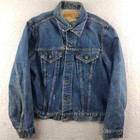 Vtg 60s Levi Denim Blue Jean Jacket Big E Type Iii Men s Size 48 70505 0217